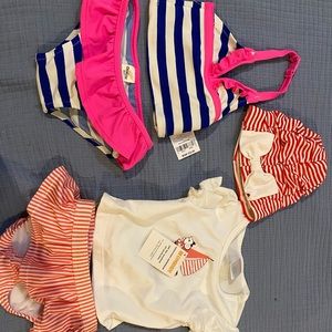 Cute baby girl swimwear UPF 50+ 0-6 months